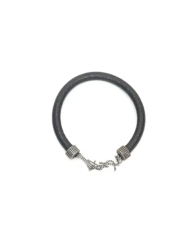Saint Laurent Ysl Bracelet In Silver