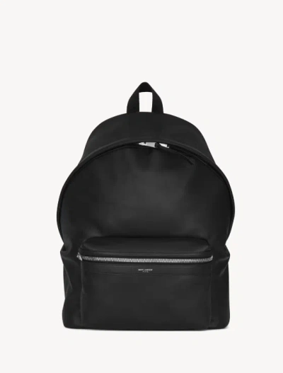 Saint Laurent Ysl Bv City Backpack E Nausi In Black