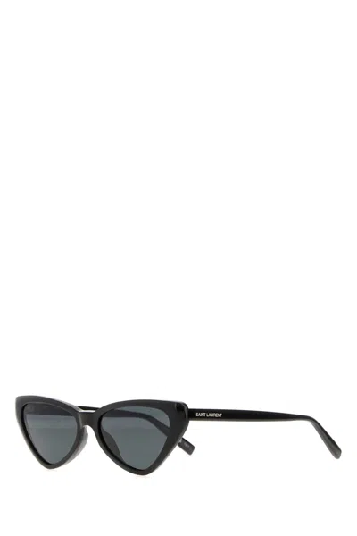 Saint Laurent Ysl Cat-eye Acetate Sunglasses In Black