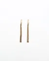 Saint Laurent Ysl Chain Earrings In Gold