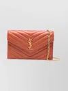 Saint Laurent Ysl Chevron Quilted Chain Strap Purse