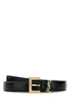 Saint Laurent Crocodille-effect Belt