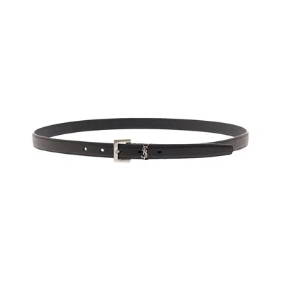 Pre-owned Saint Laurent Ysl Cintura Belt 'nero' | Black | Men's Size 90