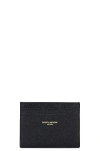 Saint Laurent Ysl Credit Card Case In Nero