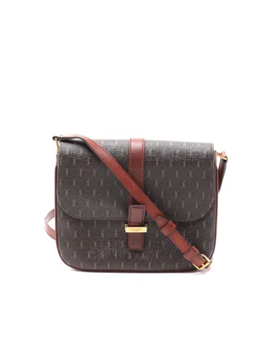 Saint Laurent Ysl Crossbody Bag In Brown