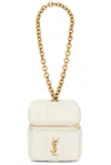 Saint Laurent Ysl Cube Bag In Crema Soft