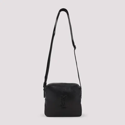 Saint Laurent Ysl Cube Shoulder Bag In Black