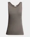 SAINT LAURENT YSL EMBROIDERED TANK TOP