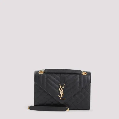 Saint Laurent Ysl Envel M Bag In Nero Nero Nero