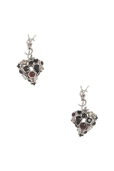 Saint Laurent Ysl Fetiche Earrings In Multi