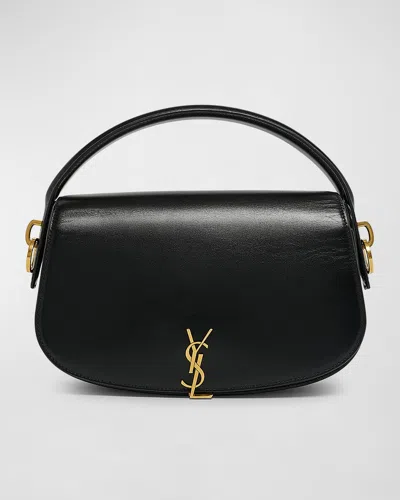 SAINT LAURENT YSL FLAP CROSSBODY BAG IN LEATHER