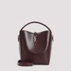 Saint Laurent Le 37 Ysl Bucket Bag In Smooth Leather In Hot Wine