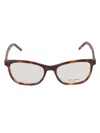 Saint Laurent Ysl Hinge Oval Frame Glasses In Havana/transparent