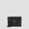 Saint Laurent Ysl Large Pouch On Strap In Nero