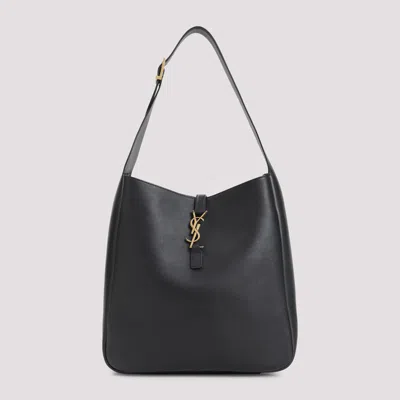 Saint Laurent Ysl Le 5a7 Shoulder Bag In Black