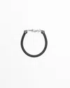 Saint Laurent Ysl Leather Bracelet In Black