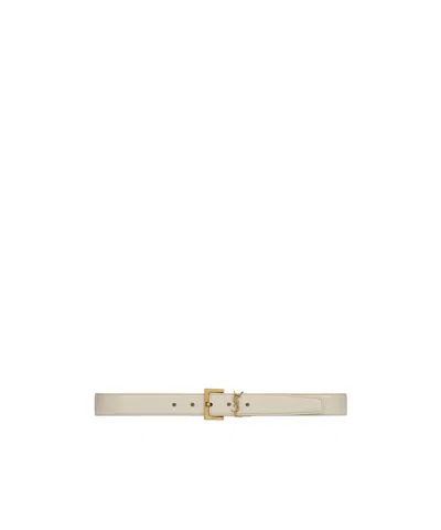 SAINT LAURENT SAINT LAURENT MONOGRAM BUCKLED BELT