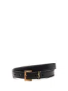 Saint Laurent Ysl Logo Belt Shoulder Bags Black In Black