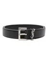 Saint Laurent Men's Ysl Cintura Milo In Black