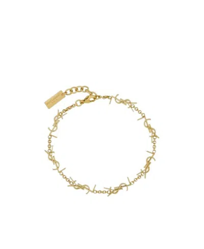 SAINT LAURENT SAINT LAURENT CASSANDRE CHAINED BRACELET
