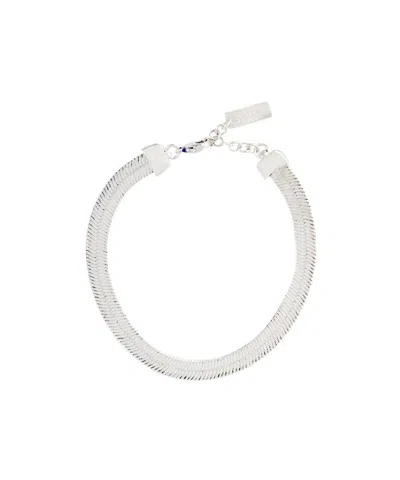 Saint Laurent Ysl Logo Serpent Bracelet In Green