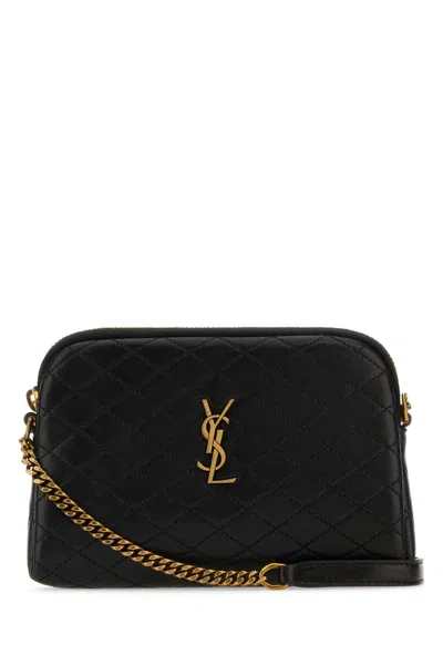 Saint Laurent Gaby Lamb Leather Shoulder Bag In Orange