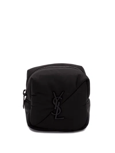 Saint Laurent `ysl Mcube` Pouch In Black  