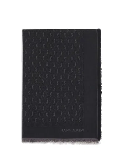 Saint Laurent Ysl Monogram Scarf