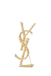 Saint Laurent Ex 652410 Broche Ysl Tigree Jewelry Gold In Gold