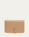Saint Laurent Ysl Passport Holder In Calfskin In Multi