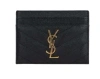 Saint Laurent Ysl Pcc Cardholder In Black