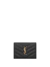Saint Laurent Ysl Pcc Wallet In Gray