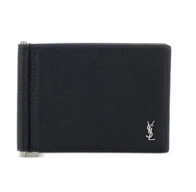 Saint Laurent Ysl P.doll(181 Y)tin E Ade Ca In Noir