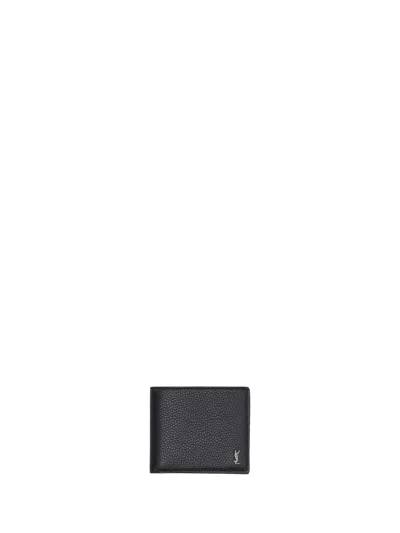 Saint Laurent Ysl Wallet In Black