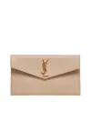 Saint Laurent Ysl Pouch Medium In Sand