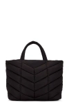 Saint Laurent Econyl Puffer Tote Bag In Black