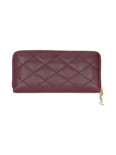 Saint Laurent Ysl Pw Grain De Sable In Burgundy