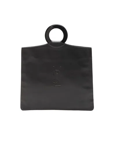 Saint Laurent Ysl Ring Tote Bag In Black