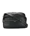 Saint Laurent Ysl Sid Messenger Bag In Black