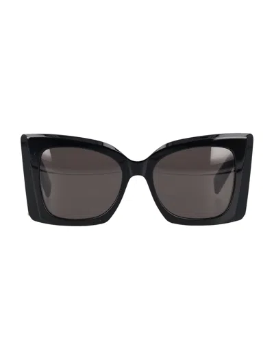 Saint Laurent Ysl Sl M119 Blaze Sunglasses In Black