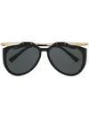 Saint Laurent Ysl Sl M137 Amelia Singlasses In Black