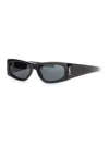 Saint Laurent 'ysl Sl M140' Black Sunglasses With Cassandre In Acetate Woman In Black