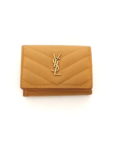 Pre-owned Saint Laurent Ysl Trifold Wallet In Other