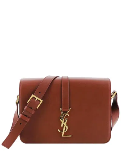 Saint Laurent Ysl Univeriste Crossbody Satchel Bag In Brown