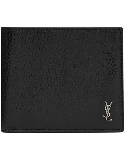 Saint Laurent Ysl Wallet In Black