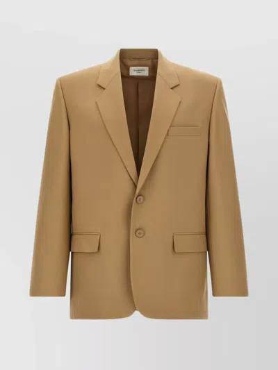 Saint Laurent 'yves' Blazer Featuring Notch Lapel In Cream