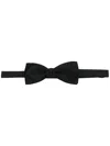 Saint Laurent Yves Bow Tie In Silk Satin Accessories In Black