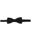 Saint Laurent Yves Bow Tie In Silk Satin Accessories In Black