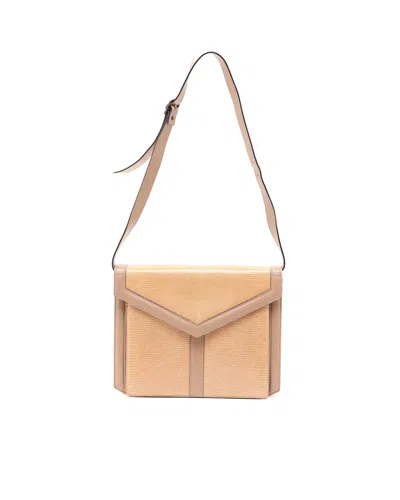 Saint Laurent Yves Flap Bag In Brown