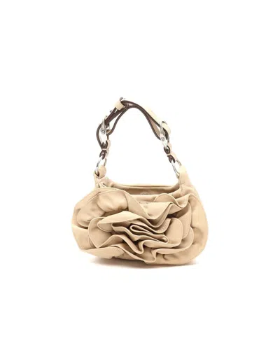 Saint Laurent Yves Nadja Mini Bag In Neutral
